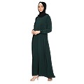 Premium inner abaya with elastic sleeves - Bottle Green Premium inner abaya with elastic sleeves - Bottle Green